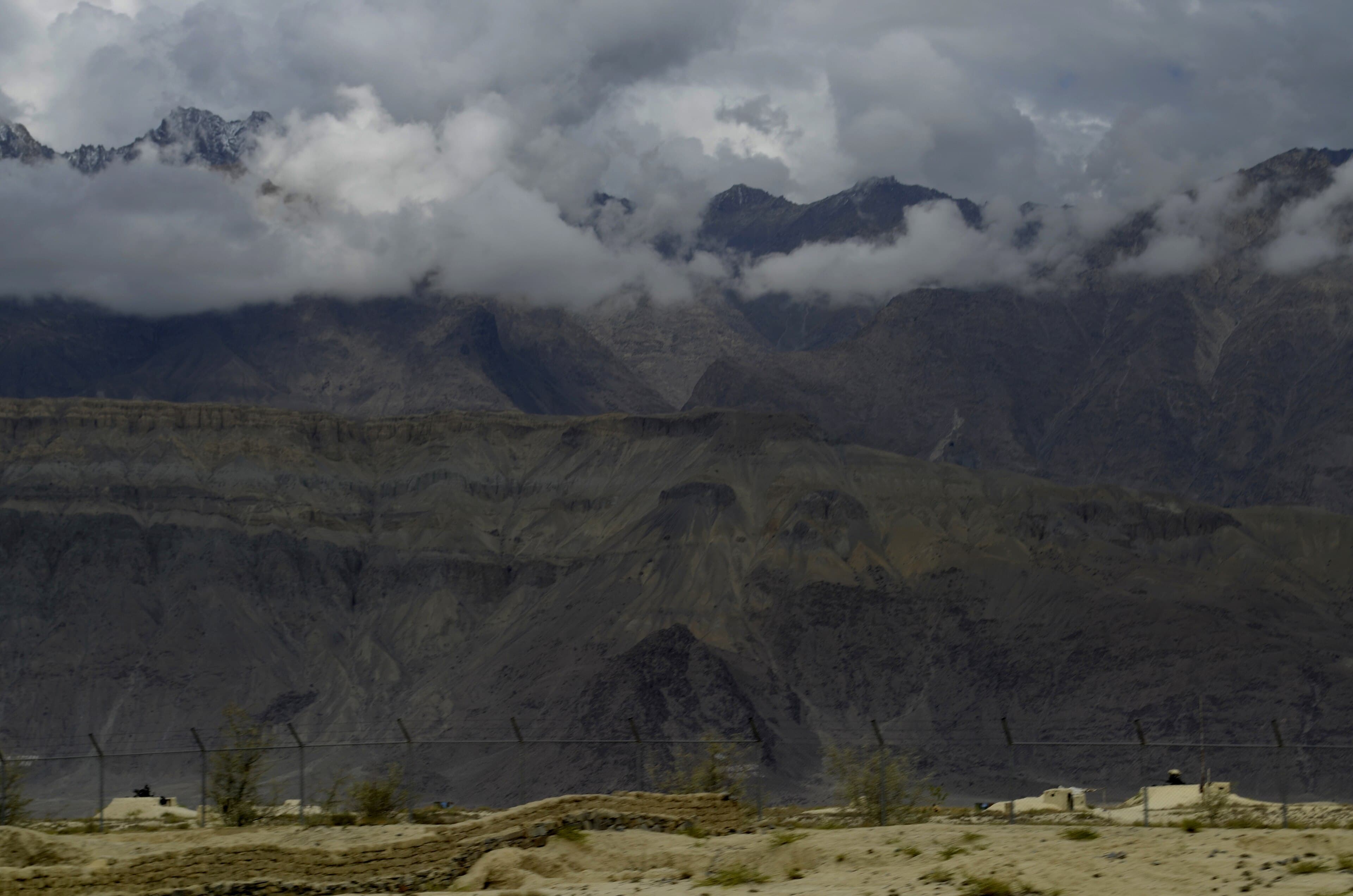 Karakoram peaks above the Indus valley near Skardu