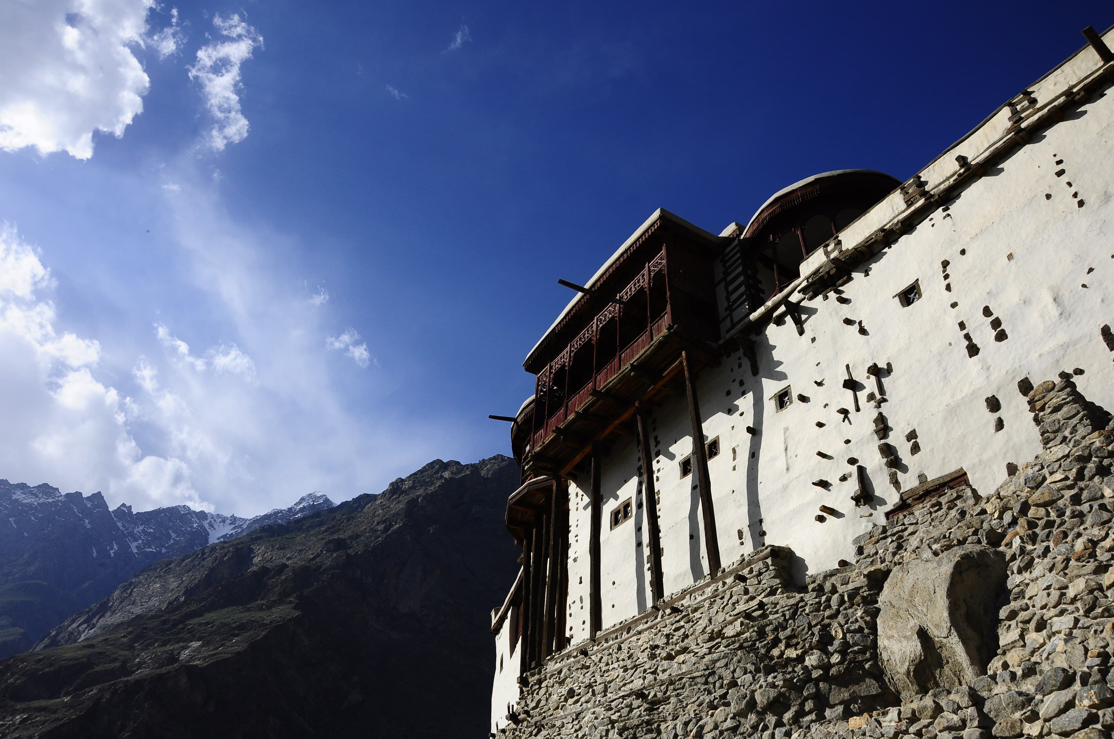 Baltit Fort above the rooftops of Karimabad, Hunza