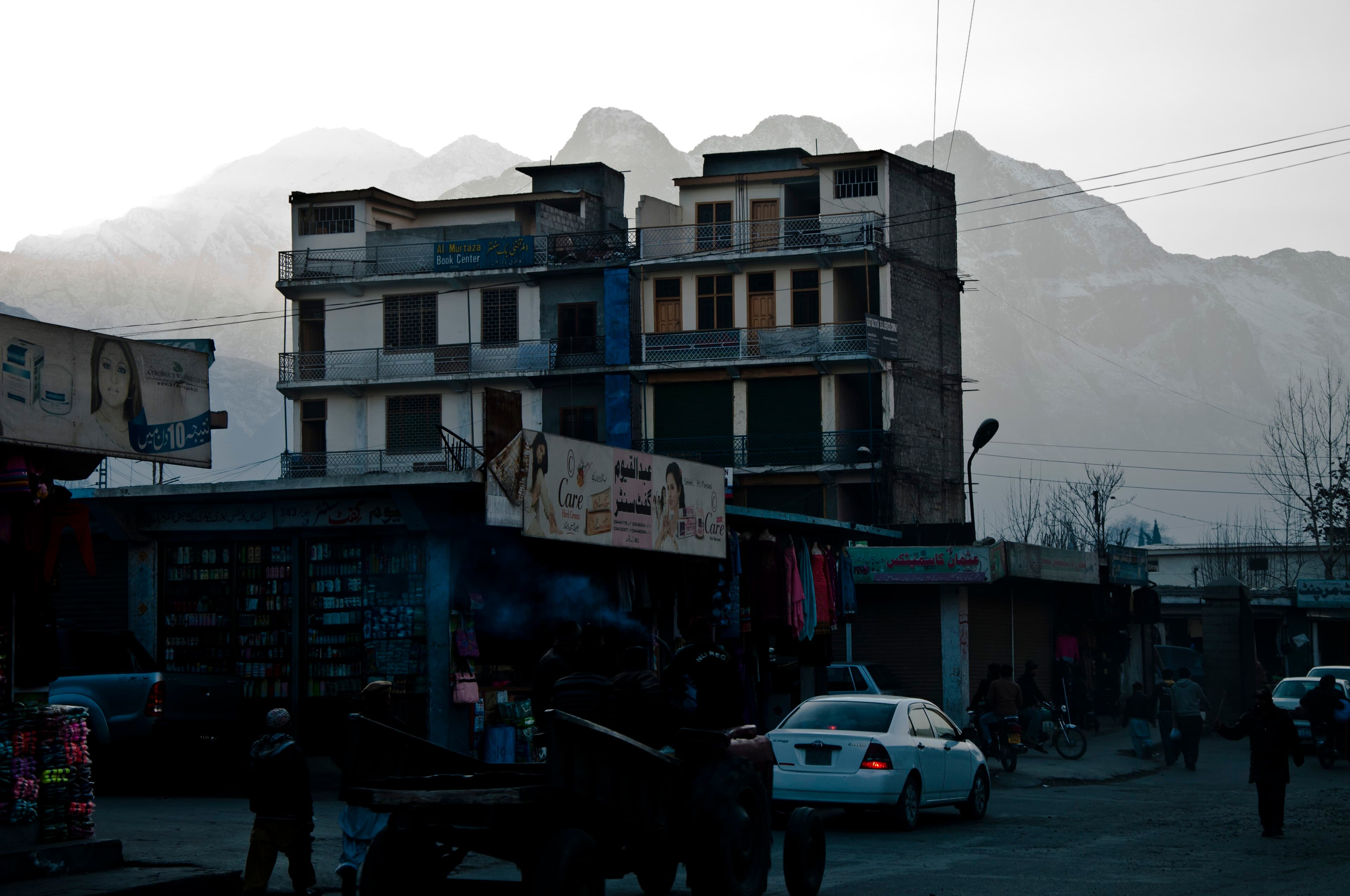 Gilgit city in its mountain valley, administrative heart of Gilgit-Baltistan