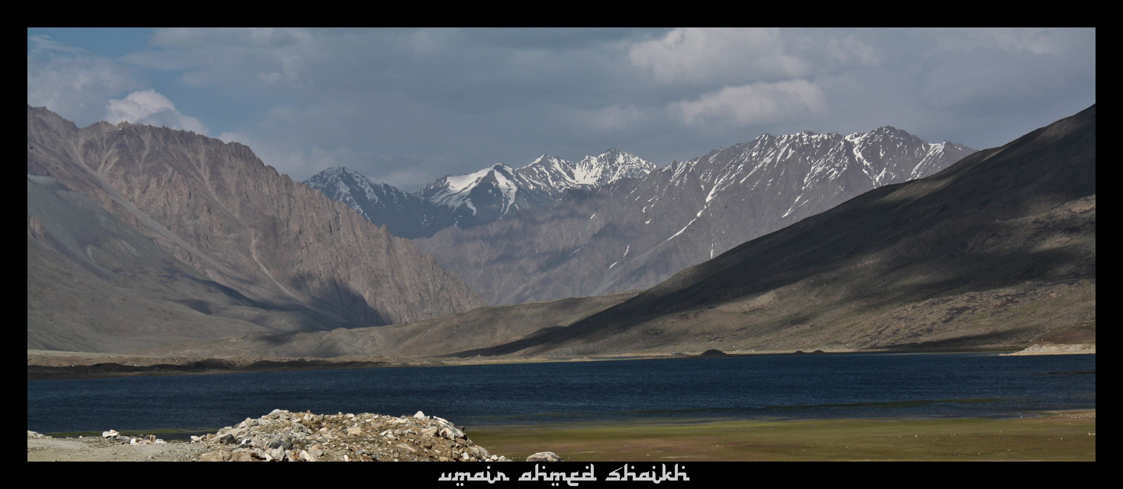 Grassy plateau of Shandur Pass with the world's highest polo ground